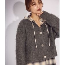 グリーンパークス(Green Parks)の起毛シャギーカーディガン