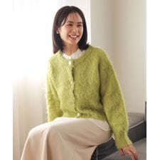 グリーンパークス(Green Parks)の起毛シャギーカーディガン