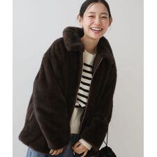 グリーンパークス(Green Parks)のミンクライクファーブルゾン