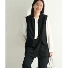 O.洗えてストレッチ Wボタンベスト