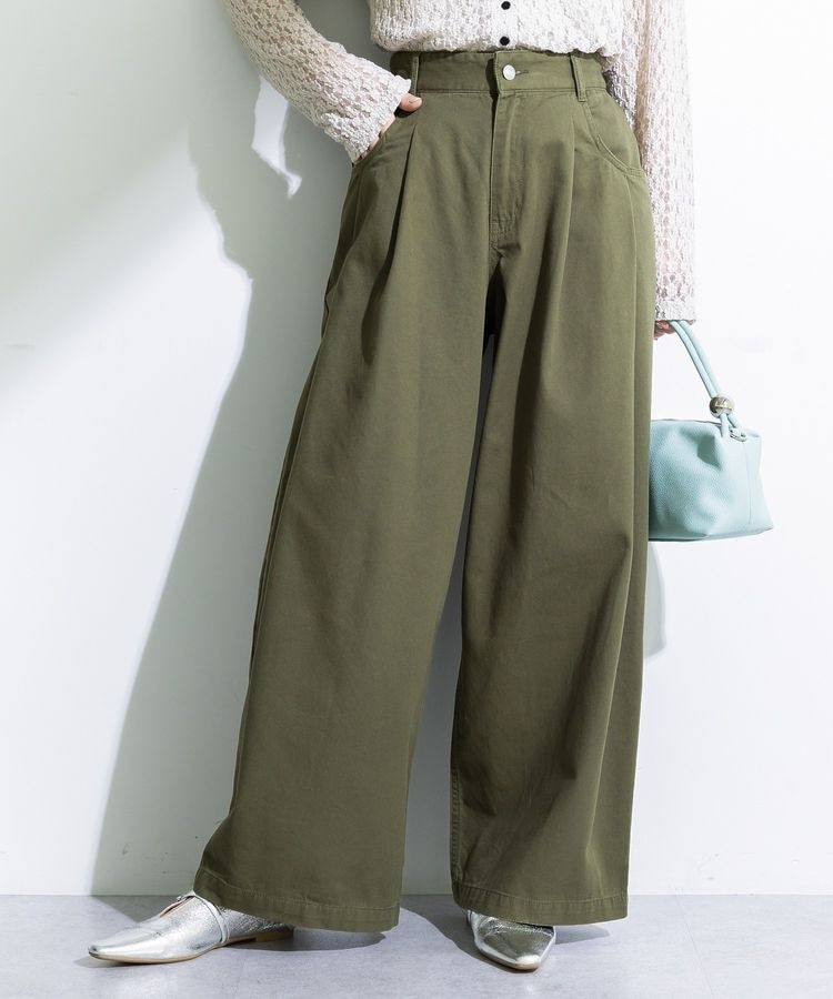 チノタックワイドパンツ | グリーンパークス(Green Parks) | マルイ
