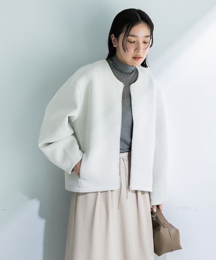 ◆美品◆3万◆パーマネントエイジ◆コットンブルゾン◆白◆シンプル◆ゆったり◆S emmi｜【ONLINE限定】 撥水パッカブルブルゾン | Rakuten Fashion(楽天