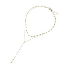 【ステンレス】Y字2連ネックレス