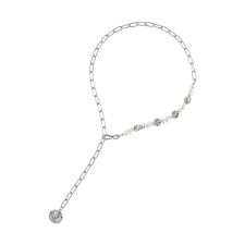 バロックパール風コインネックレス