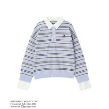 GREENWICH POLO CLUB(TM)布帛ドッキングポロニットプルオーバー