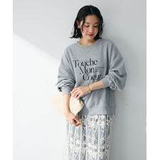 オーバーサイズロゴ裏毛プルオーバー