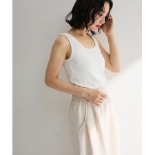 機能付テレコリブタンクトップ