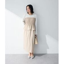 ペプラムドッキングワンピース