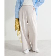 タックワイドスウェットパンツ