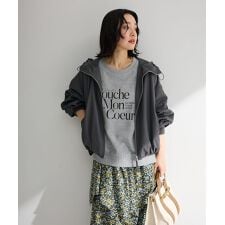 撥水加工フード付ブルゾン