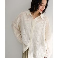 長袖レースシャツ