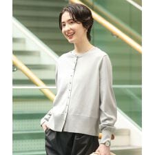 金釦コンパクトニットカーディガン