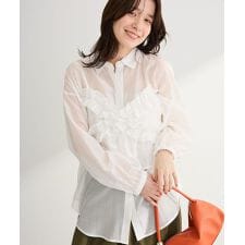 【WEB限定】SET2点フリルビスチェ+シャツチュニック