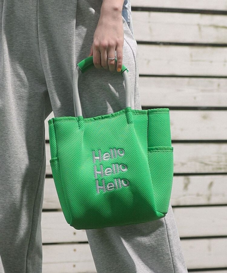 ロープハンドルメッシュトートバッグミニ | グリーンパークス(Green