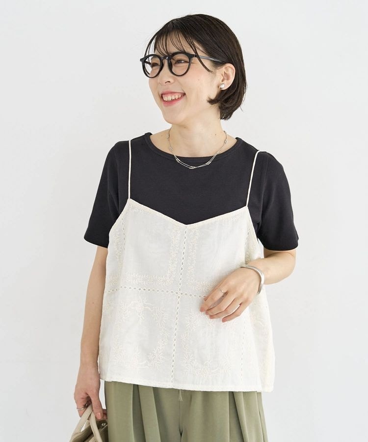 前後2WAYレース刺繍ビスチェ | グリーンパークス(Green Parks