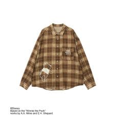 Winnie the Pooh／シアーチェックシャツ