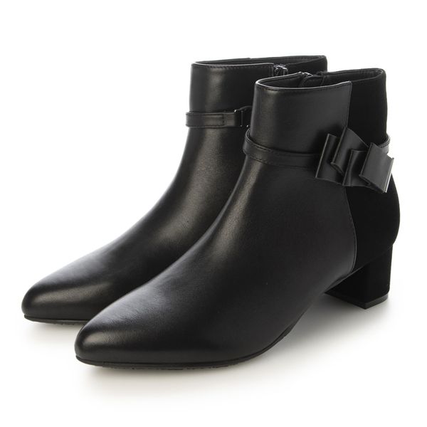 リボンモチーフ付きショートブーツ | リズ・ラフィーネ(Riz raffinee