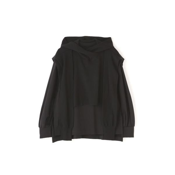 美品／ADORE アドーア　アモーレポンチレイヤードトップス　ブラック アモーレポンチレイヤードトップス （カットソー）｜ADORE