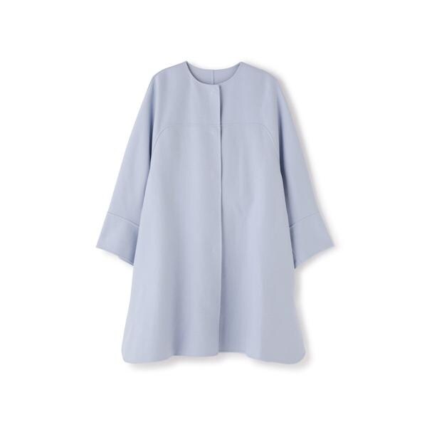 美品 アドーア ライトリバー ノーカラージャケット ショートコート ポンチョ ADORE｜アドーアのジャケット通販｜ELLE SHOP (エル・ショップ)