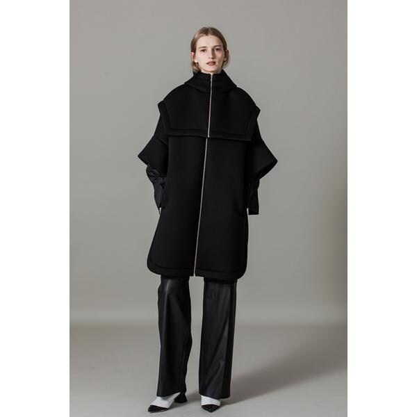 新品未使用タグ付き✨近年✨アドーア ミディボンディングポンチョジャケット M 黒 楽天市場】【SALE／50%OFF】ミディボンディングポンチョジャケット