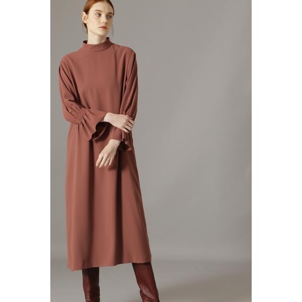 ADORE ドライタッチジョーゼットワンピース七分袖 ADORE ドライタッチジョーゼットワンピース七分袖