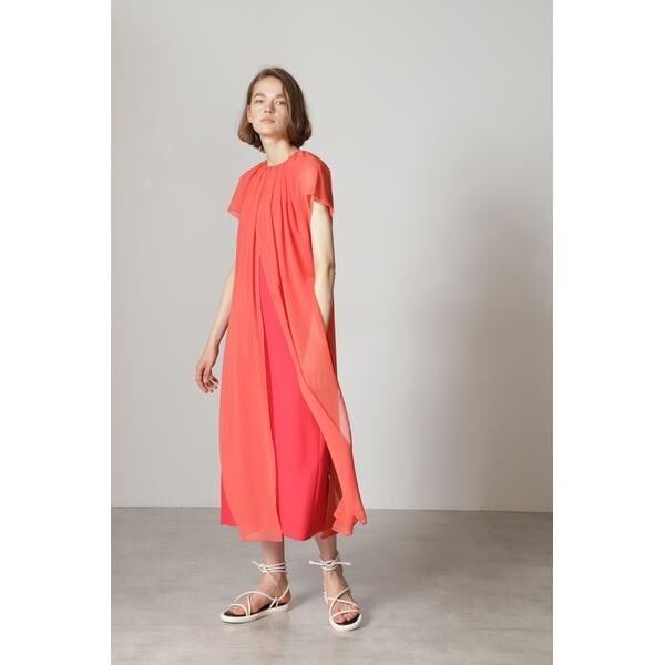 ドライライトジョーゼットシフォンレイヤードワンピース | アドーア