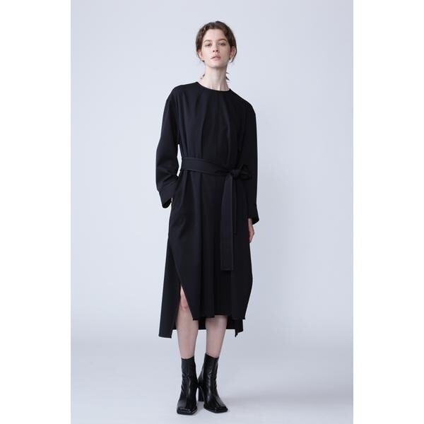 新品タグ付き 22年♡アドーア 2WAYギャバワンピース マキシ丈 ベルト 黒 2WAYギャバワンピース | アドーア(ADORE) | マルイウェブチャネル