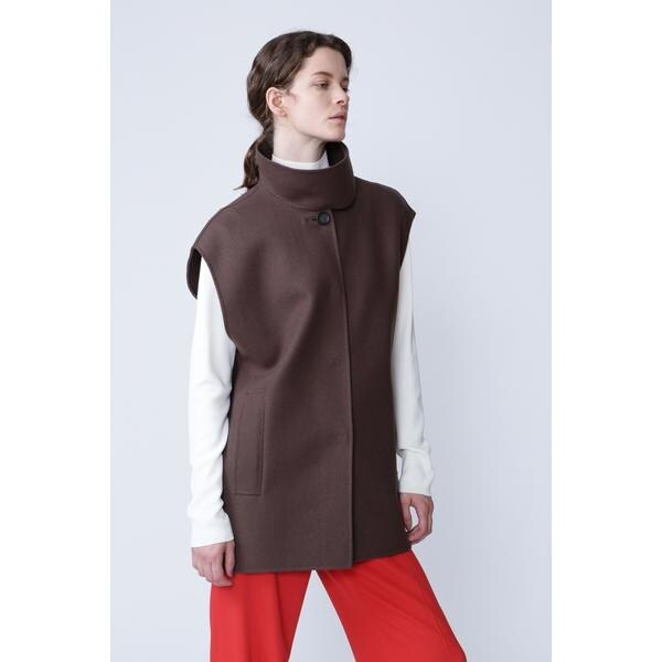 ADORE タックフレア ニットジャケット ドルマン袖 ジップアップ 38