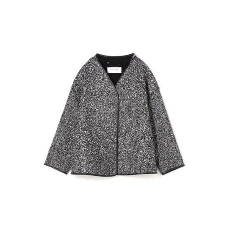 ボンディングヘリンボンノーカラージャケット | アドーア(ADORE  