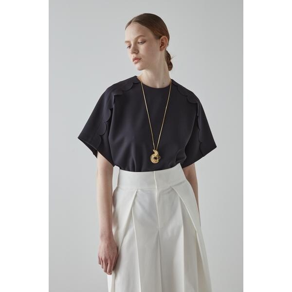 ADORE スカラップジャージーカットソー　　黒 スカラップジャージーカットソー | アドーア(ADORE) | マルイウェブ