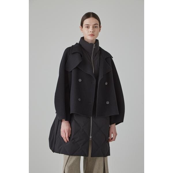 美品✨アドーア　キルティングコンビショートビーバー コート　3way ブラック ◇キルティングコンビショートビーバー | アドーア(ADORE) | マルイ