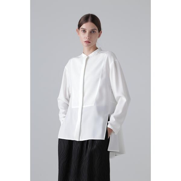 美品　アドーア　サーブルアセテートバイカラーブラウス 美品 アドーア サーブルアセテートバイカラーブラウス 38 ADORE - メルカリ