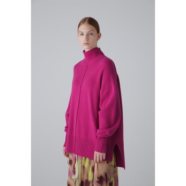 【美品】ADORE ドッキング　ニット　ポンチョ　プルオーバー グレー　38 セール】 ◇ドッキングポンチョニット （ニット・セーター