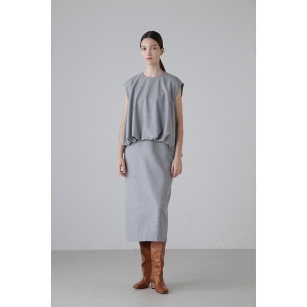 アドーア　ウールアムンゼンベルト付きワンピース セール】 ウールアムンゼンベルト付きワンピース （ワンピース