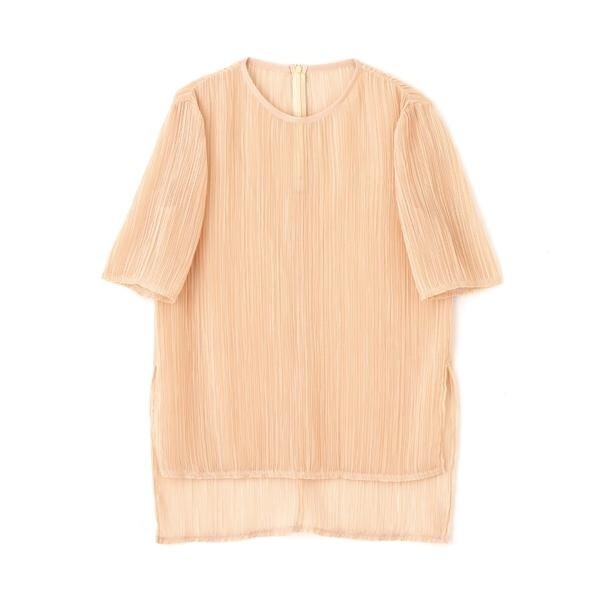 【美品】ADORE アドーア　FLOWING プリーツロングブラウス　ブルー ADORE - 【美品】ADORE アドーア FLOWING プリーツロング