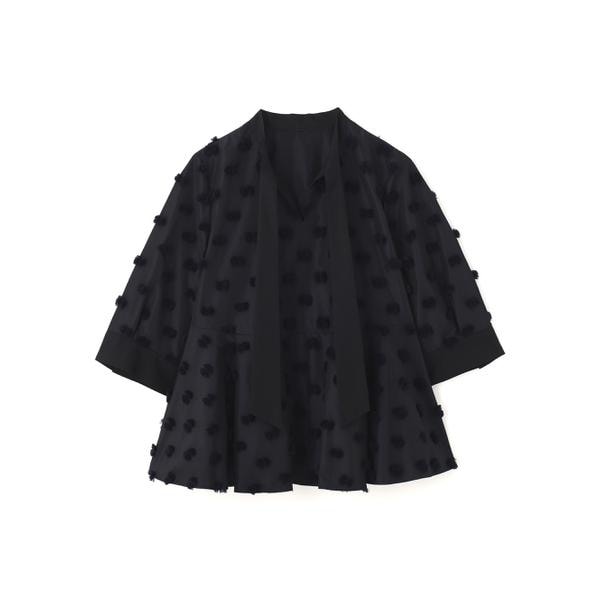 未使用✨アドーア シルク ゆったり とろみブラウス ダークブラウン 光沢感 未使用✨アドーア シルク ゆったり とろみブラウス ダーク