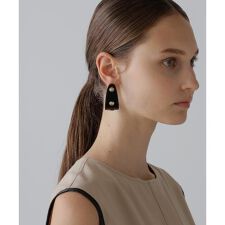 レザーフープイヤリング