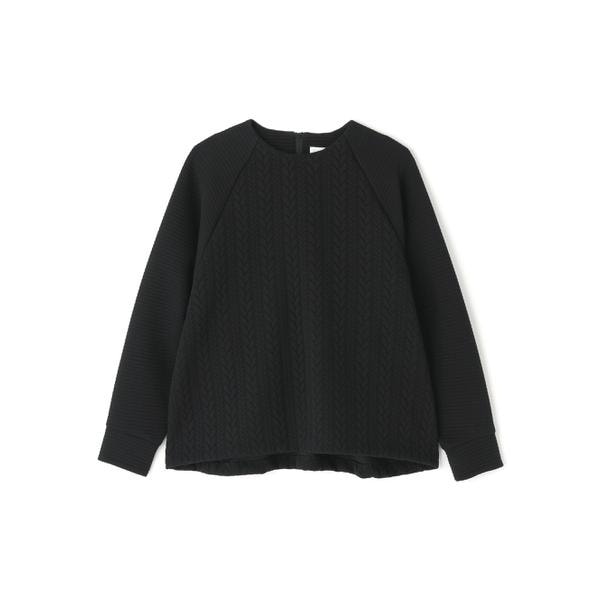 ADORE スカラップジャージーカットソー　　黒 スカラップジャージーカットソー （カットソー）｜ADORE / アドーア