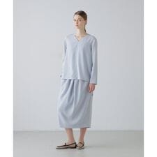 バックサテンジョーゼットスカート