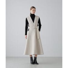 バイカラーボンディングワンピース