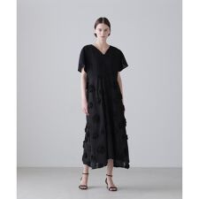 ◆ドットフラワーエンブロイダリーワンピース