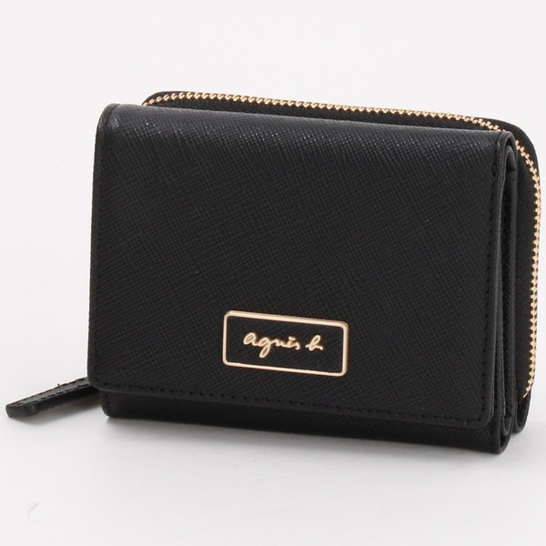 ミニウォレット agnes b. VOYAGE アニエスベー 財布 ブラック