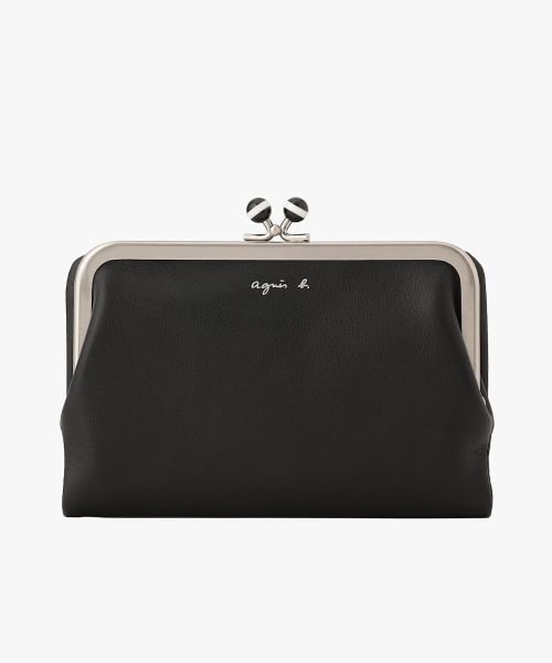 か*め様 agnès b. VOYAGE ブラック三つ折り財布　アニエスベー 極美品》アニエスベー agnesb.VOYAGE 財布 三つ折り財布 黒 - メルカリ
