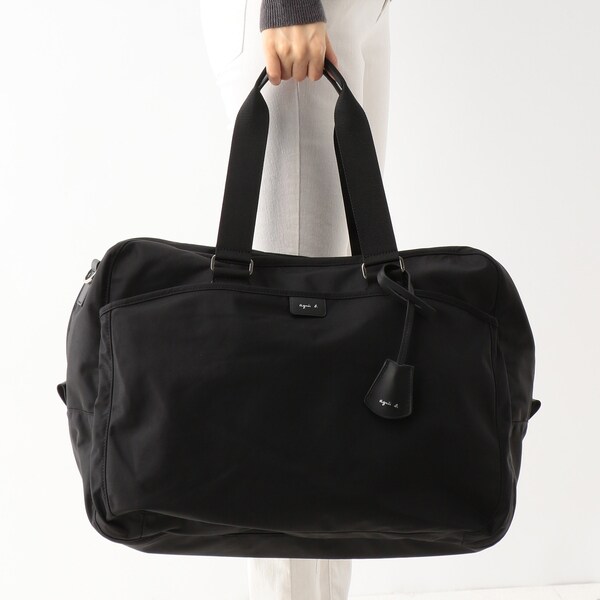 未使用品アニエスベー　ボヤージュミニボストンバック　2way ブラック agnes b. - アニエスベーボヤージュ ミニボストンバッグ 2way