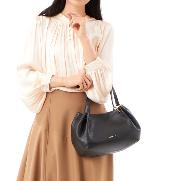 美品✨agnesb. アニエスベー ボヤージュ トートバッグ レザー 定価5万 agnes b VOYAGE◇アニエスベーボヤージュ/レザートートバッグ