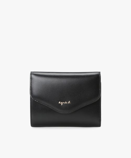 アニエスベー　財布　二つ折り ☆人気【Agnes b】TAW02－01 avaウォレット 二つ折り レザー (Agnes b