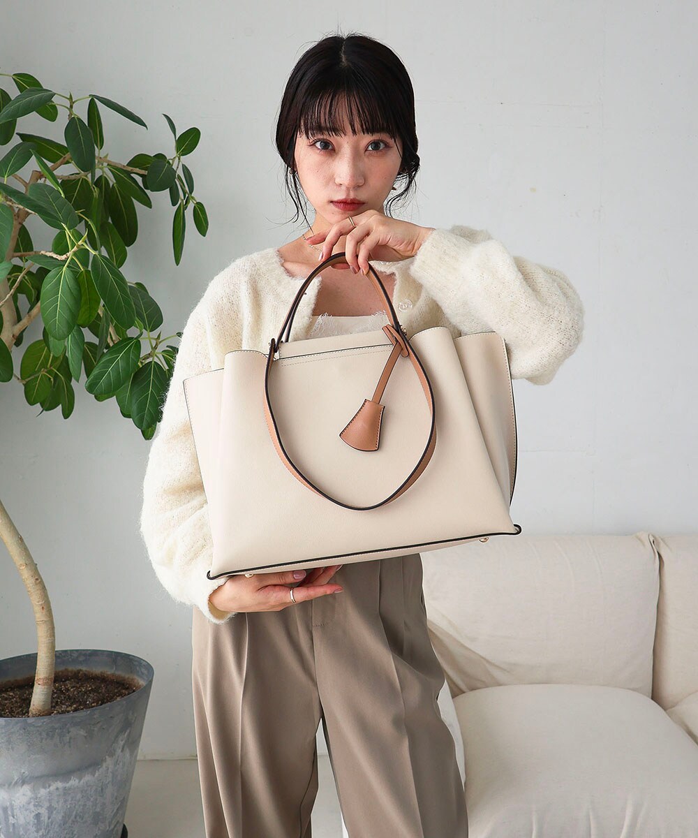 お仕事/シーズンレス/ロングセラー】LILY / 横型A4トートバッグ