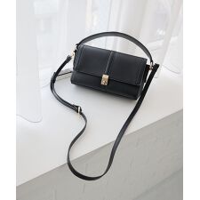 【2way/シーズンレス/コンパクト】ひねり金具ショルダーバッグ