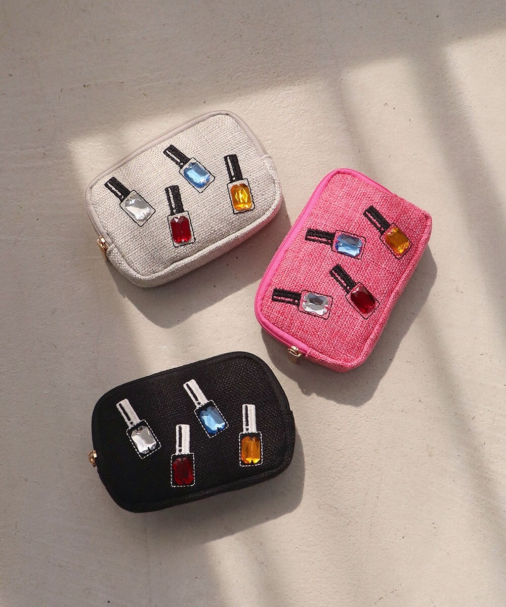 コンパクト/プレゼント】ネイル刺繍ミニポーチ | ミアン(MIAN