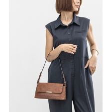 【シーズンレス/コンパクト/軽量】横長ショルダーバッグ